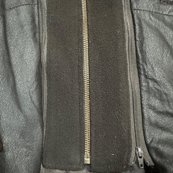 Danier Leather Jacket Chestnut Brown Size L - Picture 12 of 13